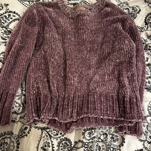 Purple Crew Neck Sweater